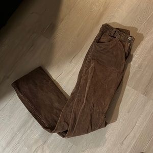 brandy meville brown corduroy pants